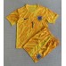 Camisa de Futebol Inglaterra Jordan Pickford #1 Goleiro Equipamento Principal Infantil Europeu 2024 Manga Curta (+ Calças curtas)